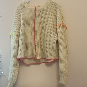 Super cute simple but colorful sweater for fall!